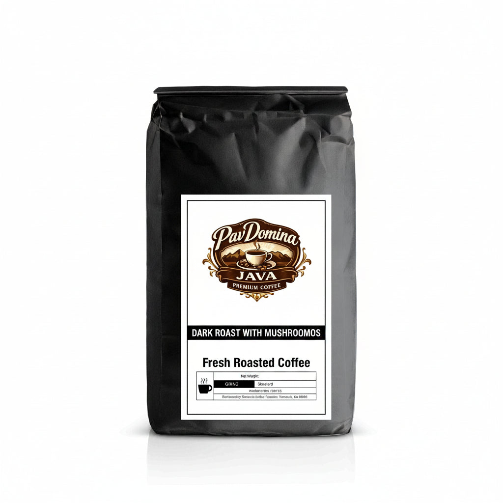 Coffee with Mushrooms Dark Roast - PavDomina Java