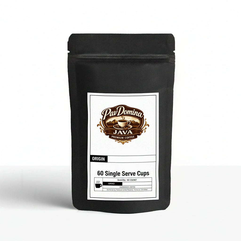 60 Pack Single Serve Coffee Capsules - PavDomina Java