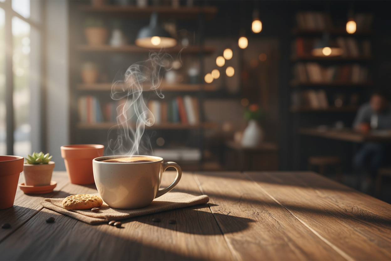 Warm and Cozy Coffee Hero Banner